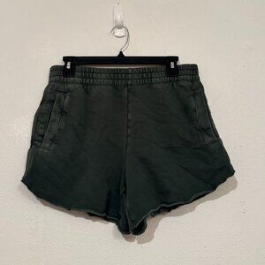 Aerie Forest Green High-Waisted Lounge Shorts – Size S
